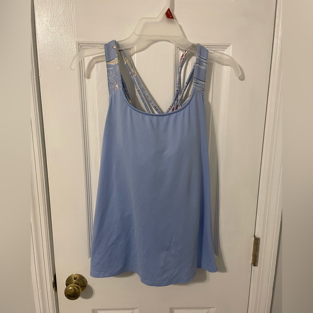 Crown and Ivy Light House Nautical Print Workout Tank